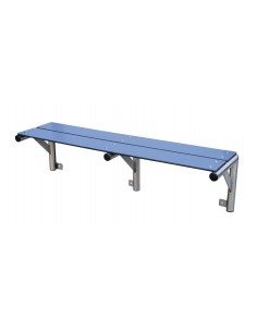 Banc de vestiaire avec supports en acier inoxydable