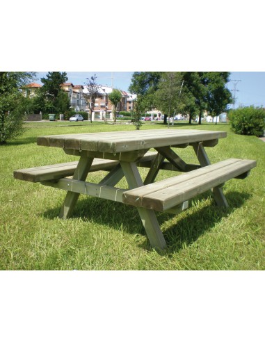 Table picnic démontée