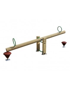 Balancier rustique pour aire de jeux