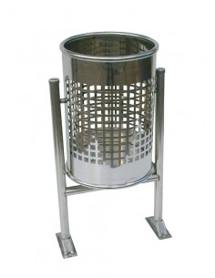 Corbeille en tôle perforée avec carreaux