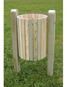 Corbeille ronde et rabattable 2