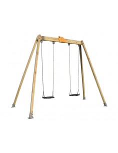 Balançoire rustique Eko pour aire de jeux