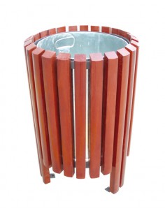 Corbeille ronde en bois