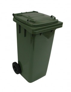 Poubelle conteneur en polyéthylène à 2 roues