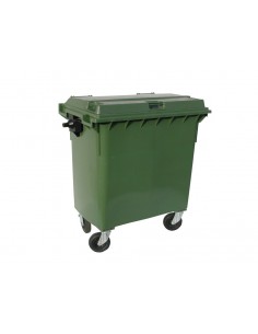 Poubelle conteneur en polyéthylène à 4 roues