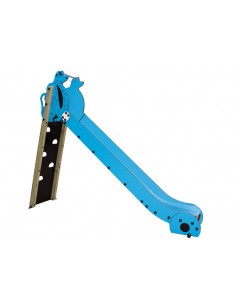 Toboggan serpent en bois autoclave pour aire de jeux