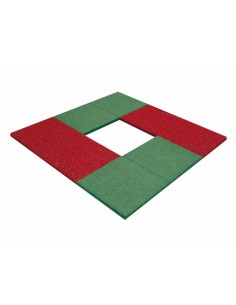 Sol de sécurité 1x1m, 4, 3 cm d'épaisseur et 1,4 m HCI