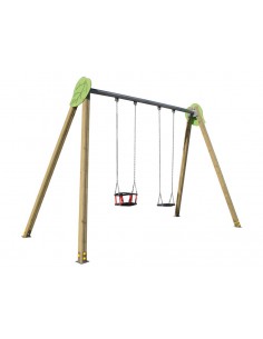 Balançoire Yera avec barre horizontale en acier galvanisé 2