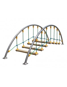 Escalier oscillant araignée pour aire de jeux