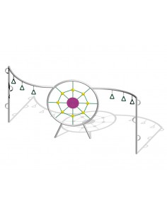 Filet d'escalade commando araignée pour aire de jeux