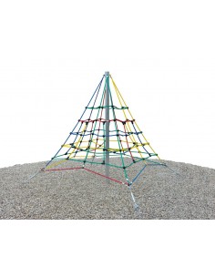 Filet d'escalade pyramide pour aire de jeux 2,5 m de haut