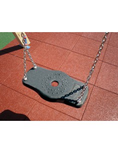 Siège pour balançoire en bois avec châines en acier inoxydable