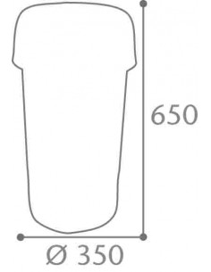 Corbeille FIREA antifeu 50 L