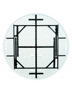 Table Pliante Polypropylène ronde Grenade 2
