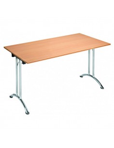 Table bois exotique pliante rectangulaire Tarragone