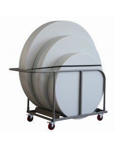 Chariot pour tables ronde