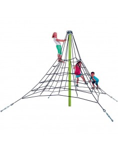 Pyramide en filet de corde armée Araignée