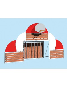 Frontale pour zone multi-sports DP705 et DP706