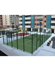 Piste de Padel avec tube d'acier galvanisé