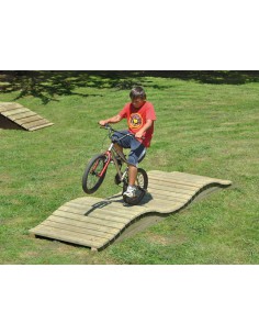 Chemin ondulé finition bois autoclave 2