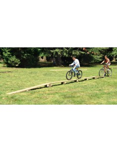 Passerelle droite pour parcours vélo